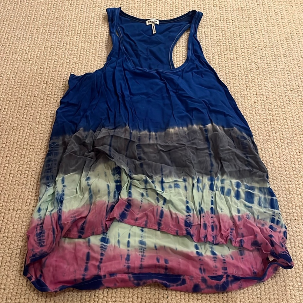 Splendid XS tank top tie dye racerback